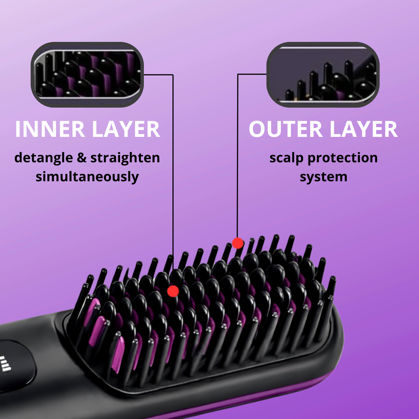 Portable Straightener Brush